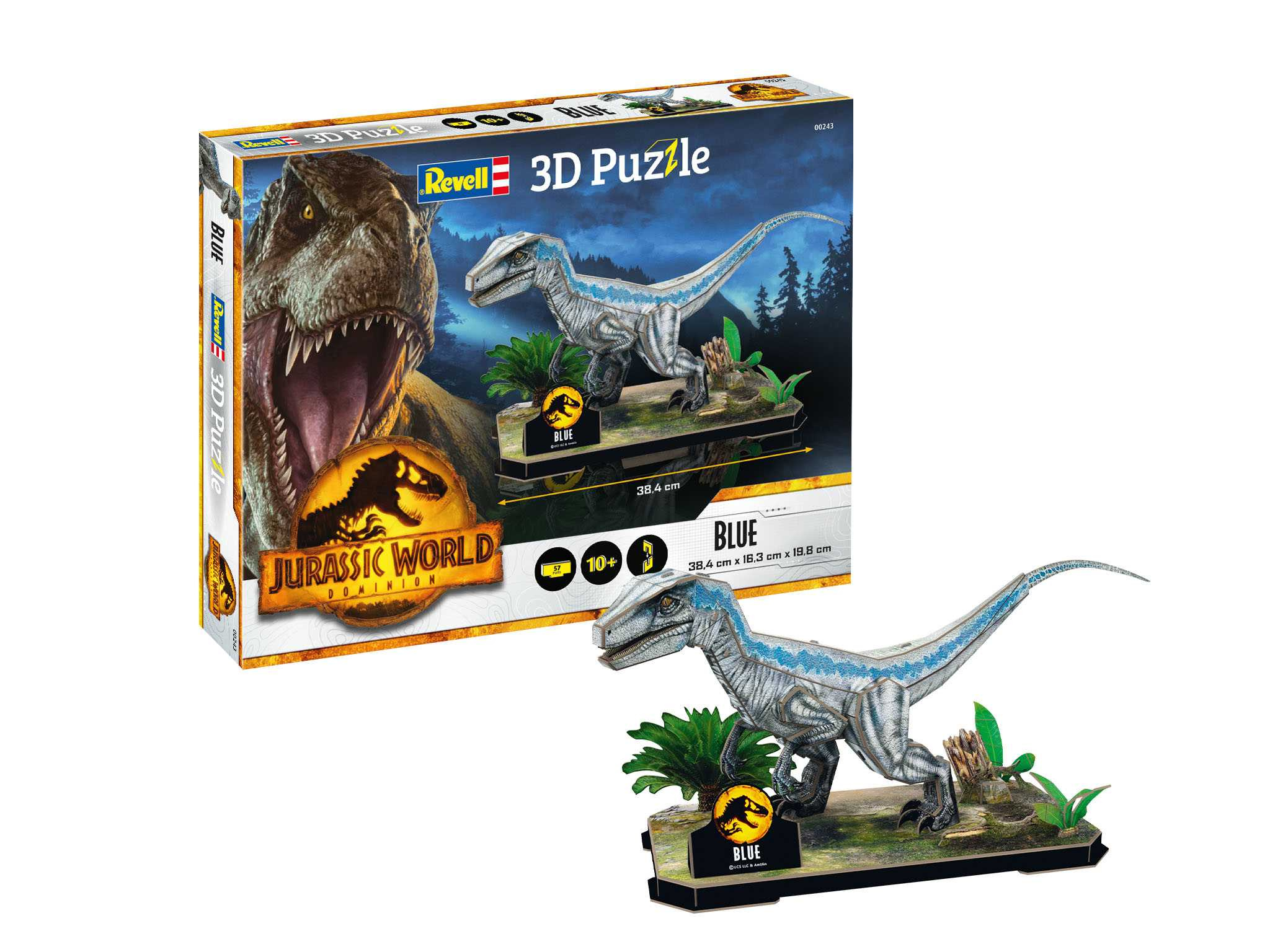 Revell 00243 3D Puzzle Jurassic World - Blue