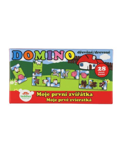 Domino Moje první zvířátka, dřevěné 28ks