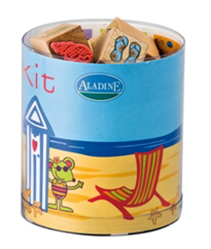 Aladine dětské dřevěné razítka Pláž