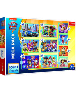 Trefl Puzzle 10v1 Tlapková patrola Mega Pack