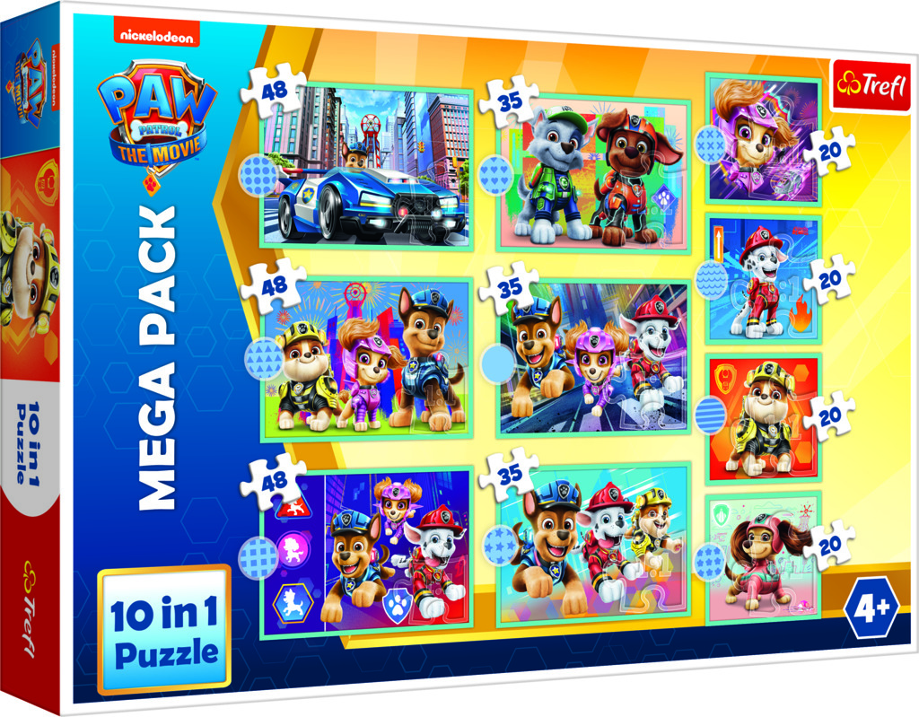Trefl Puzzle 10v1 Tlapková patrola Mega Pack