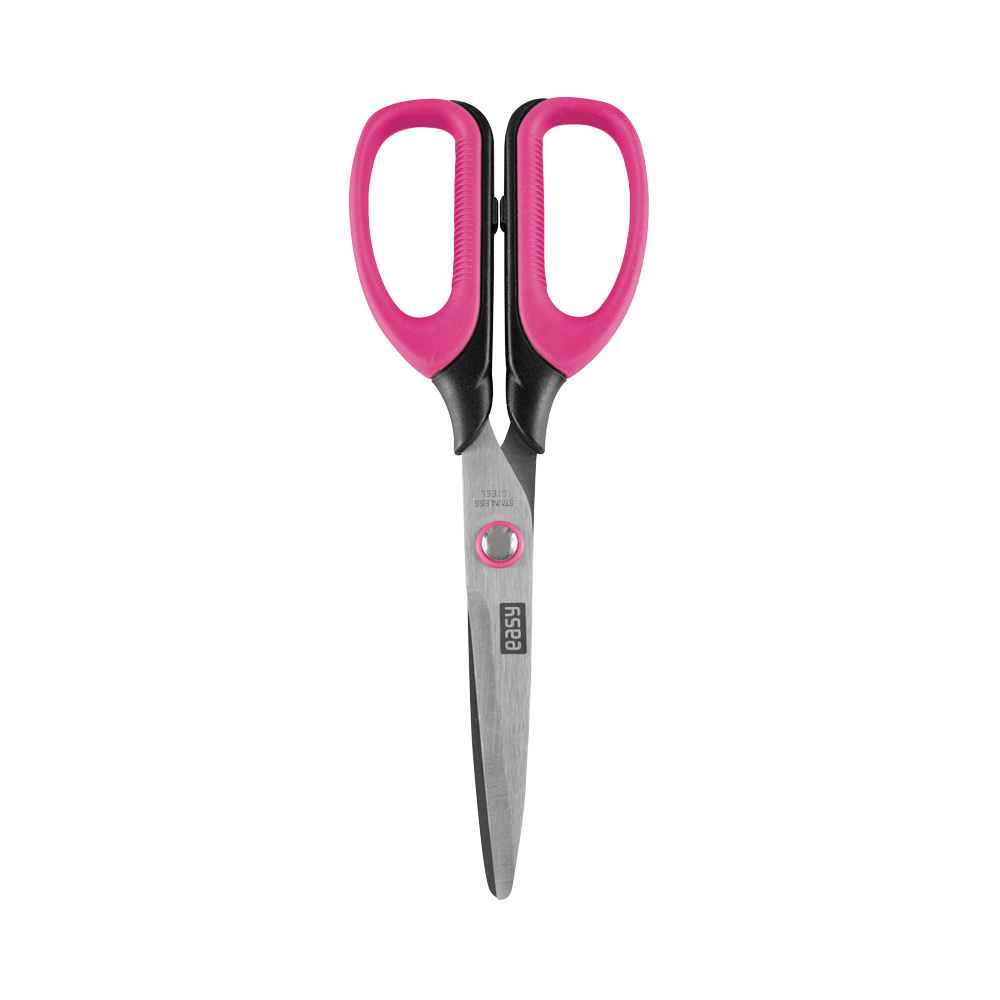 Easy Nůžky s měkkým úchytem 15 cm - růžové