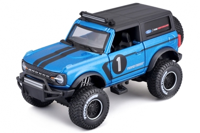 Maisto Ford Bronco 4x4 Rebels, modrý
