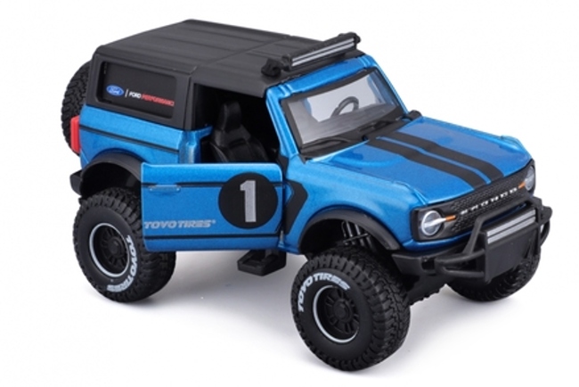 Maisto Ford Bronco 4x4 Rebels, modrý