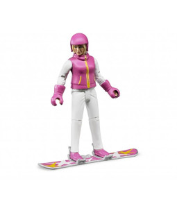 Bruder 60420 Figurka snowboardistka s příslušenstvím