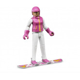 Bruder 60420 Figurka snowboardistka s příslušenstvím