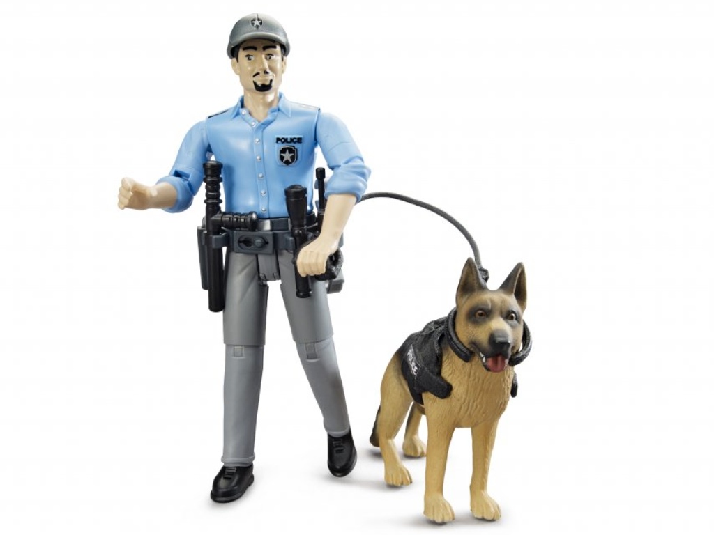 Bruder 62150 Figurka Policista a pes