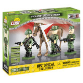 Cobi 2048 3 figurky s doplňky Polská armáda 1939, 30 kostek
