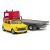 Welly Scania P320 (red) a Mini Cooper (yellow) 1:57/43 