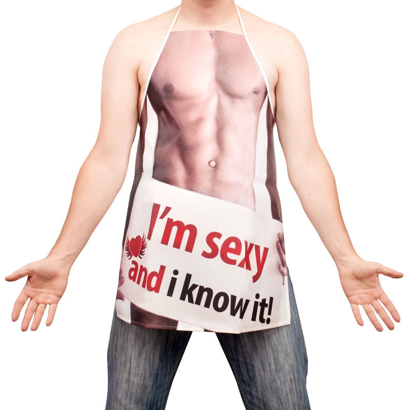 Sexy kuchyňská zástěra pro muže (Pro něho)