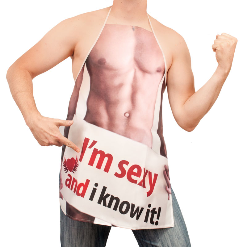 Sexy kuchyňská zástěra pro muže (Pro něho)