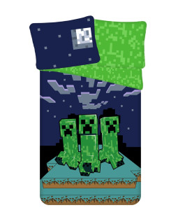 Jerry Fabrics, Povlečení bavlna Minecraft Sssleep Tight 140x200, 70x90 cm