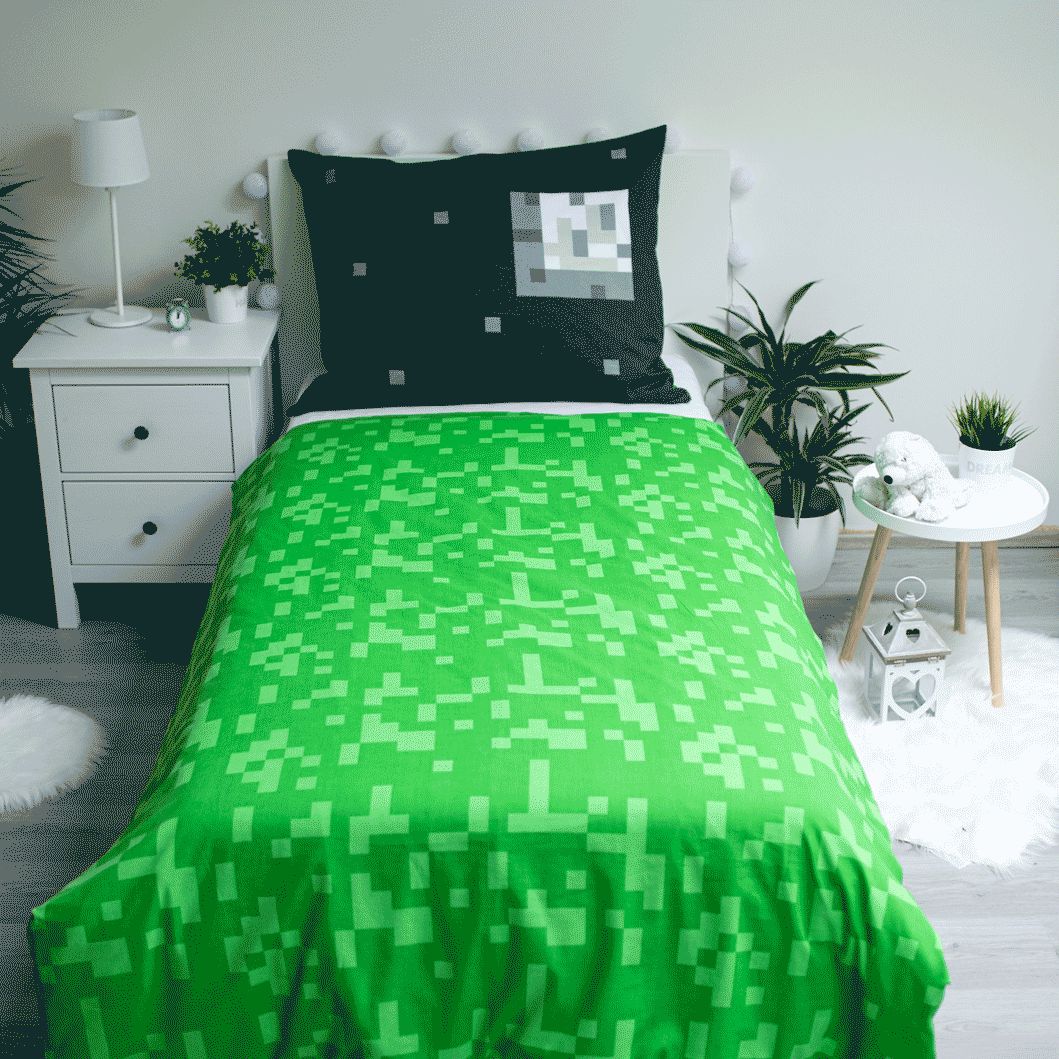 Jerry Fabrics, Povlečení bavlna Minecraft Sssleep Tight 140x200, 70x90 cm