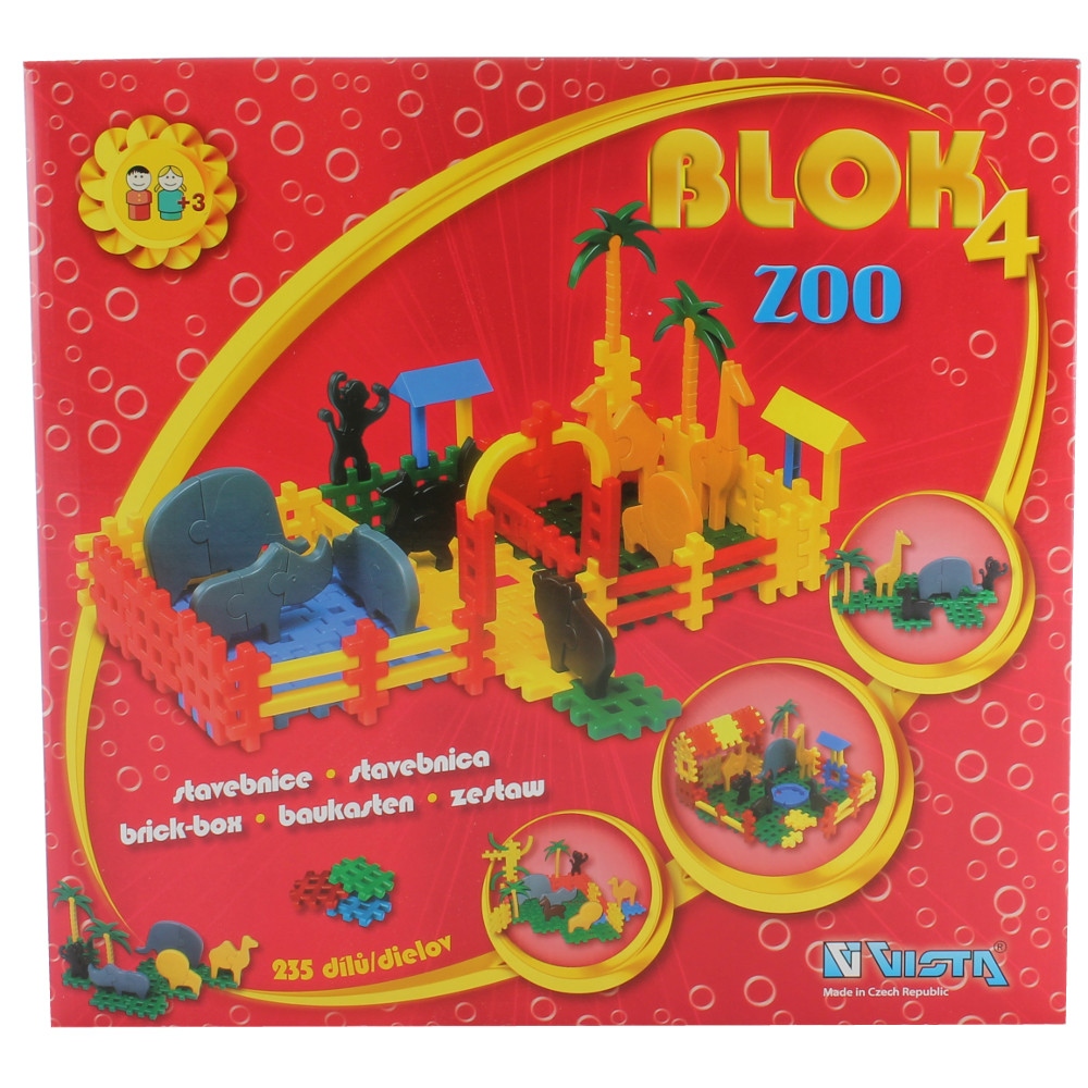 Stavebnice Blok 4 ZOO. 235 dílků