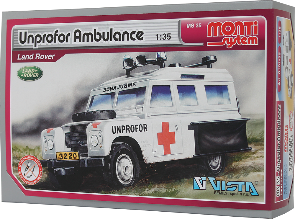 Monti System 35 Terénní automobil Unprofor Ambulance 1:35