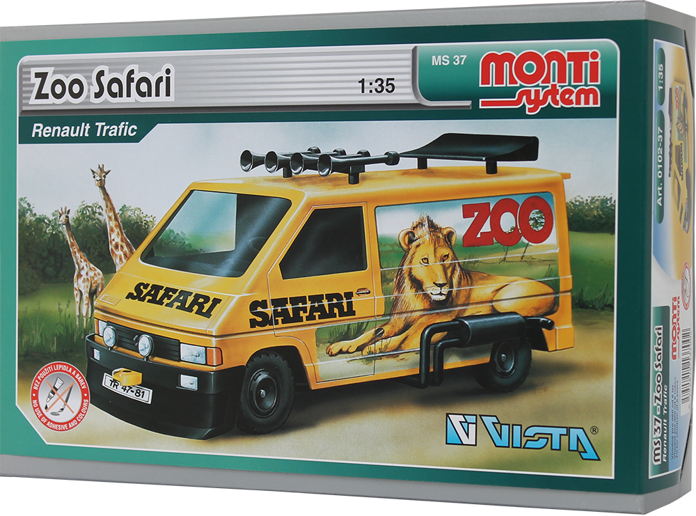 Beneš a Lát a.s. Monti System 37 Renault Trafic ZOO Safari 1:35