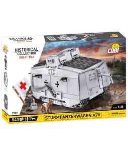 Cobi 2989 Great War Sturmpanzerwagen A7V, 1:35, 840 kostek