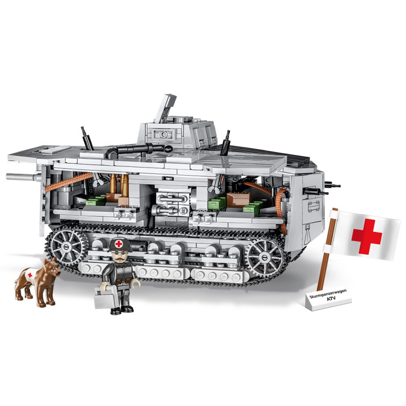 Cobi 2989 Great War Sturmpanzerwagen A7V, 1:35, 840 kostek