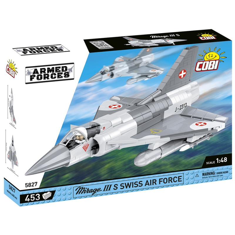 COBI 5827 Cold War Mirage III RS Swiss Air Force, 1:48, 453 kostek