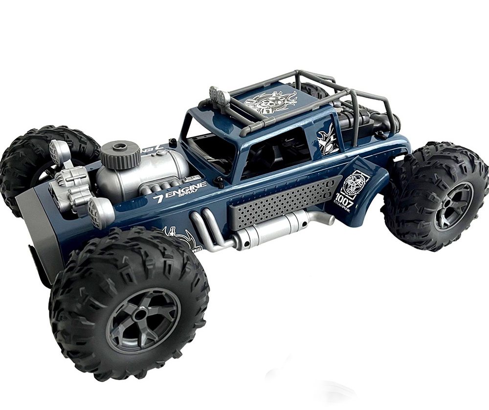 Auto RC buggy vypouštějící páru, modré 38cm