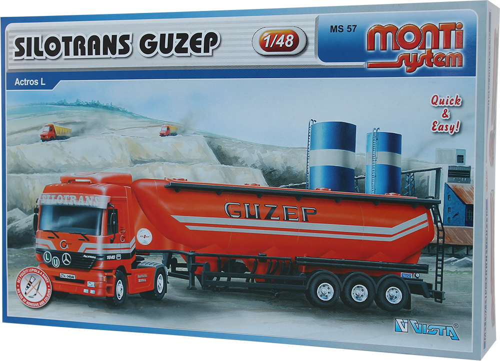 Monti System 57 Mercedes Actros Silotrans Guzep 1:48
