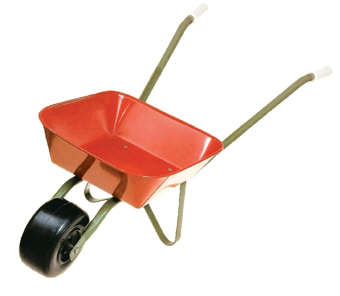 Dětské plechové kolečko 80 cm, Červené