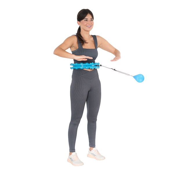 Masážní hula hoop HMS HHW01 se závažím, modrá