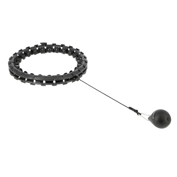 Masážní hula hoop HMS HHW01 se závažím černá