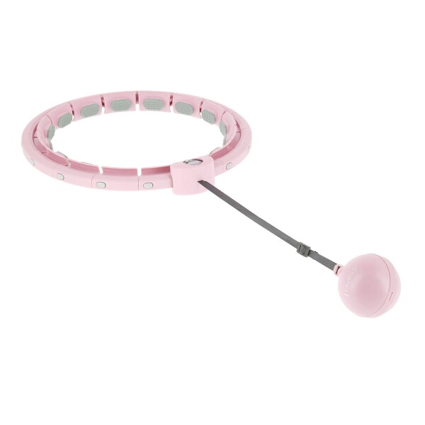Masážní hula hoop HMS HHW09 se závažím a počítadlem, růžová