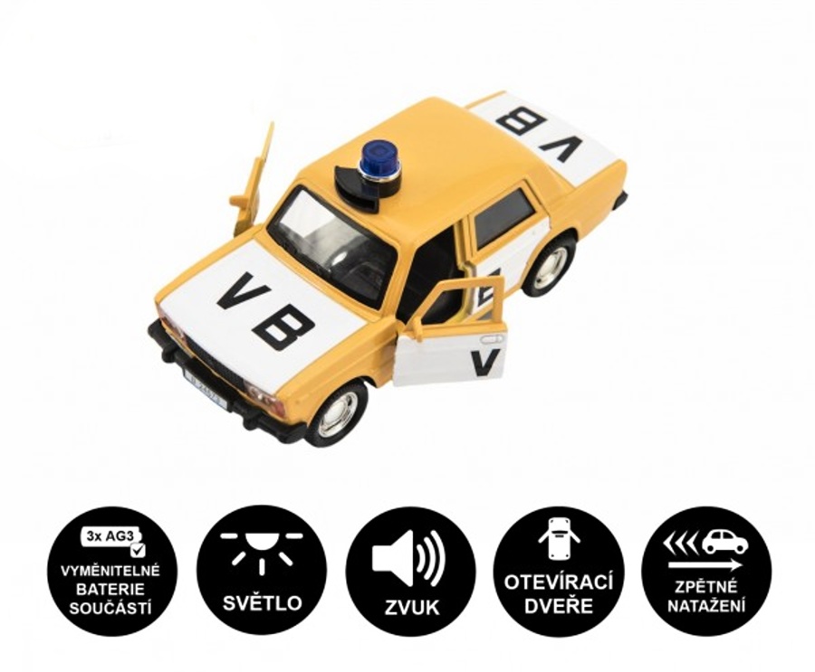 Model auta Policie VB, 12cm