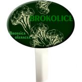 Zapichovací plechová cedulka,  Brokolice