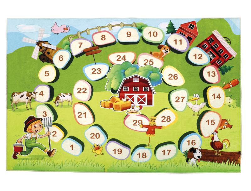 Bellatex Dětský kobereček Farma, šíře 100 cm, délka 150 cm