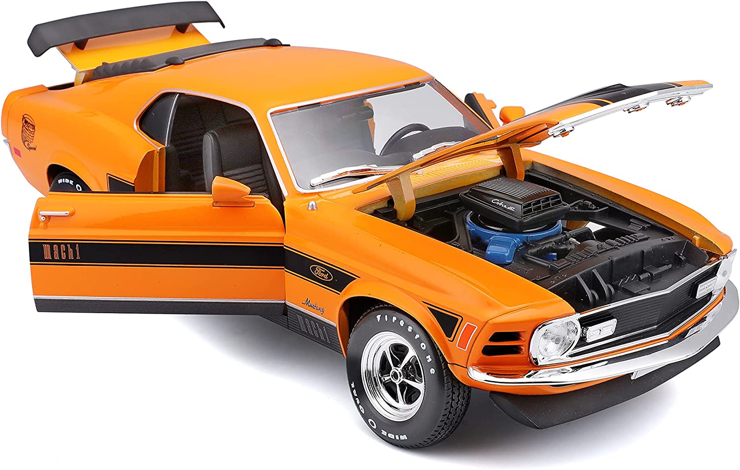Maisto Ford Mustang Mach 1 (1970) Oranžový 1:18