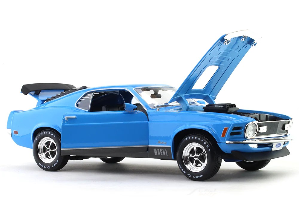 Maisto Ford Mustang Mach 1 (1970) Modrý 1:18