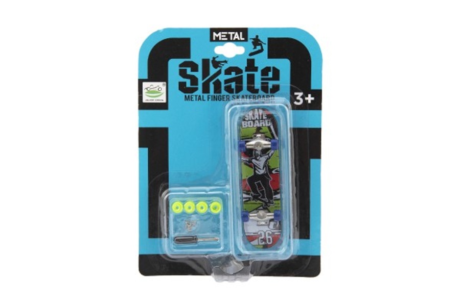 Prstový skateboard šroubovací, 9cm assort