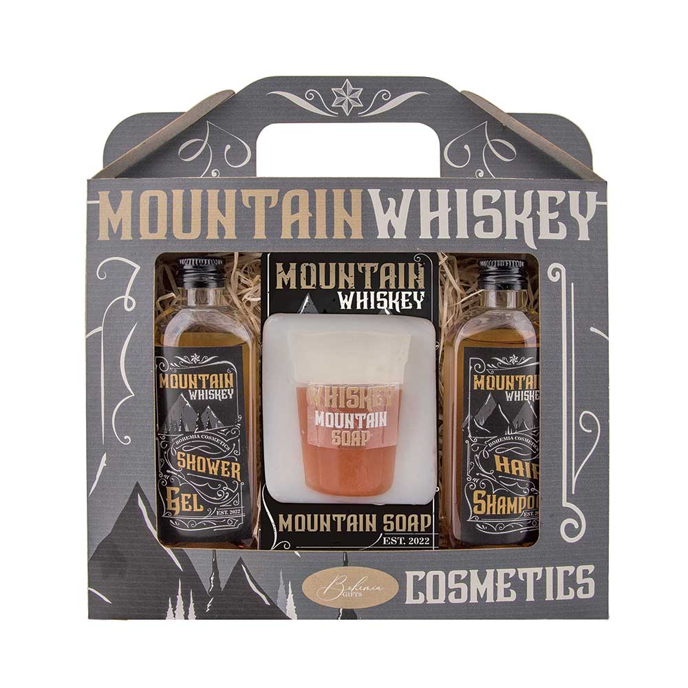 Bohemia sada Whiskey Mountain SPA, Sprchový gel 100ml, mýdlo 70g a šampon 100ml
