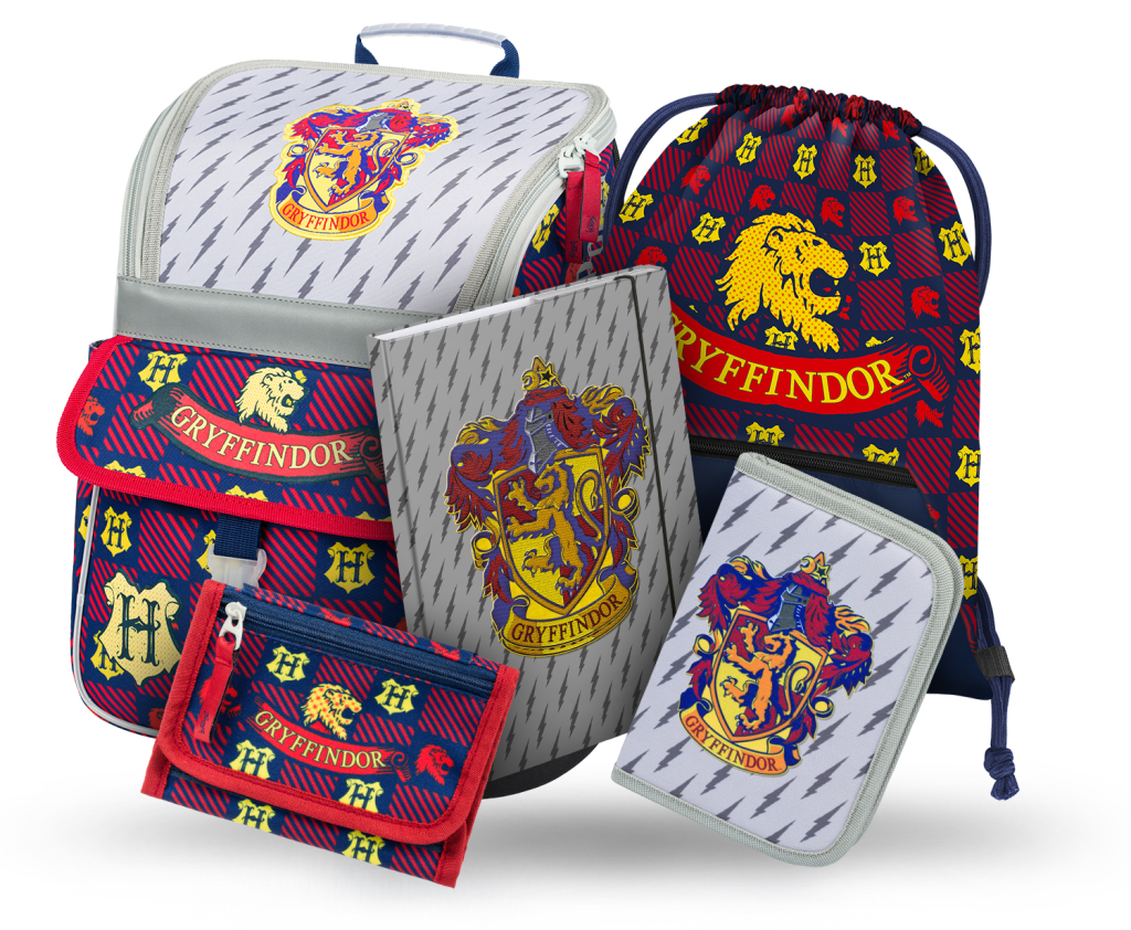 Baagl Set Zippy Harry Potter Nebelvír - aktovka, penál, sáček, desky, peněženka