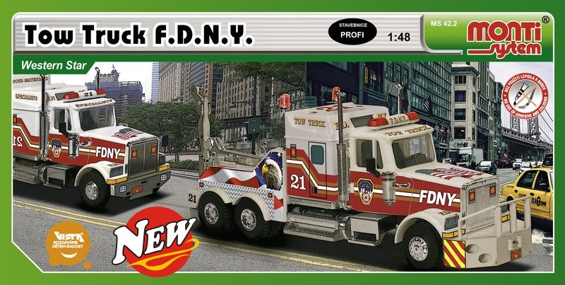 Monti System 42.2 Western Star Tow Truck F.D.N.Y., 1:48