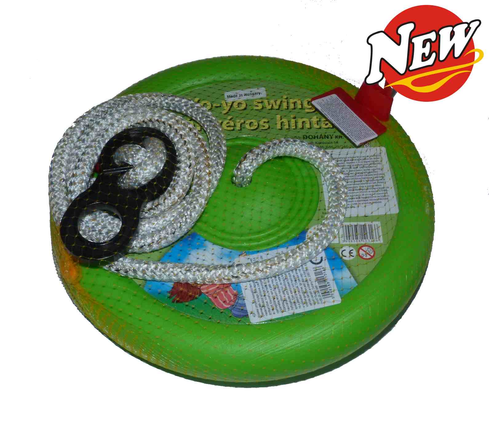 Dětský plastový houpací disk, Zelený průměr 27 cm