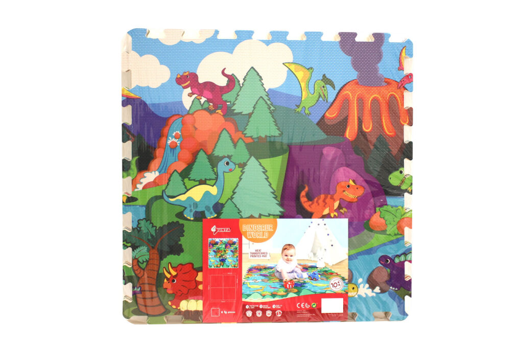 Wiky Měkké bloky na podlahu dinosauři 118x118 cm