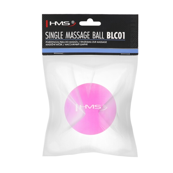 Masážní míč HMS BLC01 Lacrosse Ball, růžový