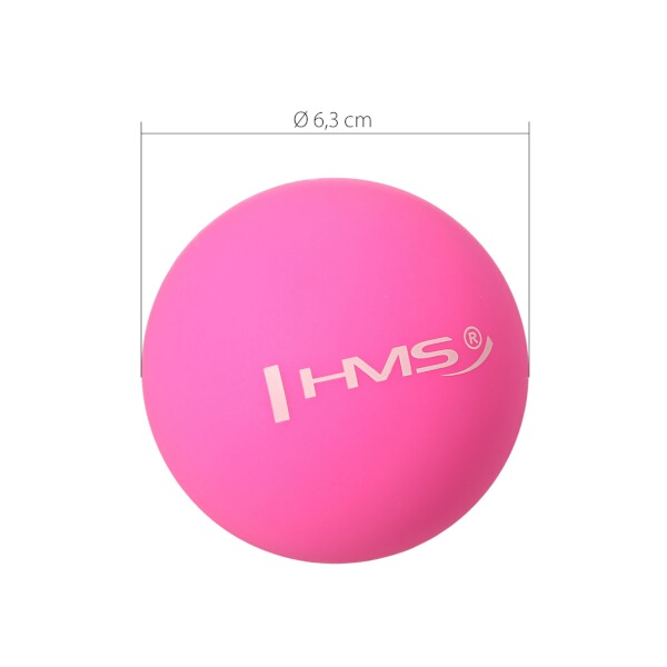 Masážní míč HMS BLC01 Lacrosse Ball, růžový