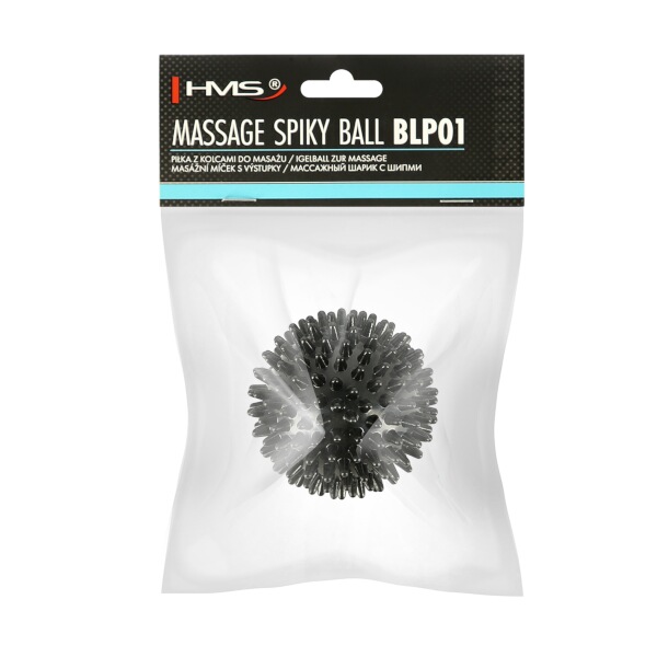 Masážní míč s výstupky HMS BLP01 Lacrosse Ball, černý