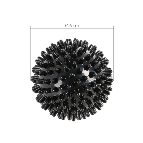 Masážní míč s výstupky HMS BLP01 Lacrosse Ball, černý