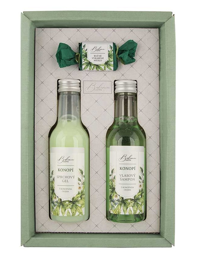 Bohemia Gift Dárková sada Botanica kosmetiky, gel, šampon a mýdlo