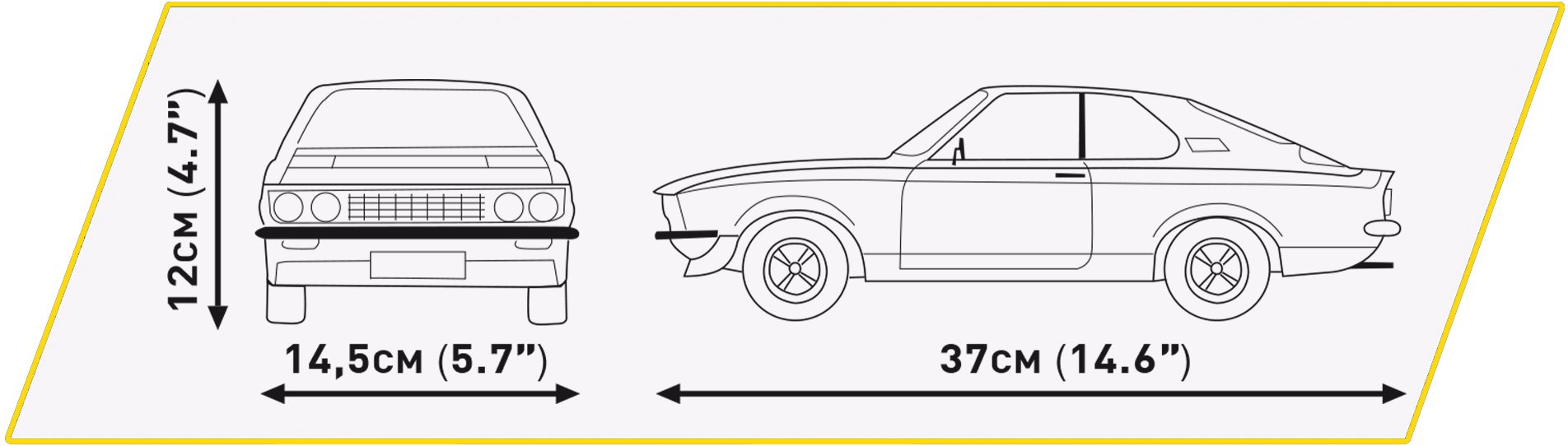 Cobi 24339 Opel Manta A 1970, 1:12, 1905 kostek