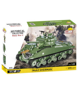 Cobi 2570 II WW M4A3 Sherman, 1:28, 852 kostek