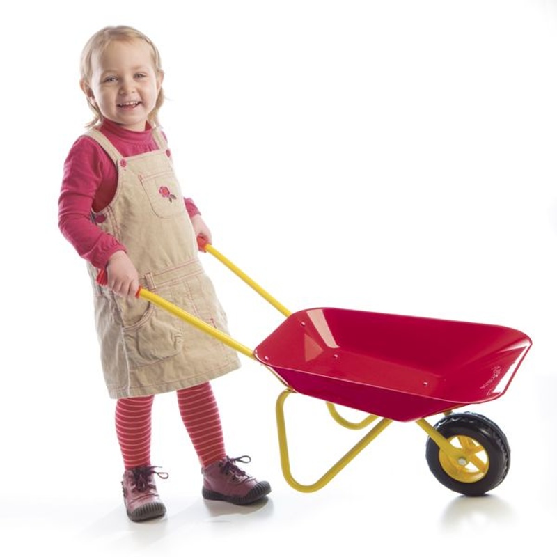 Dětské plechové kolečko Yupee velké 78 cm, červené