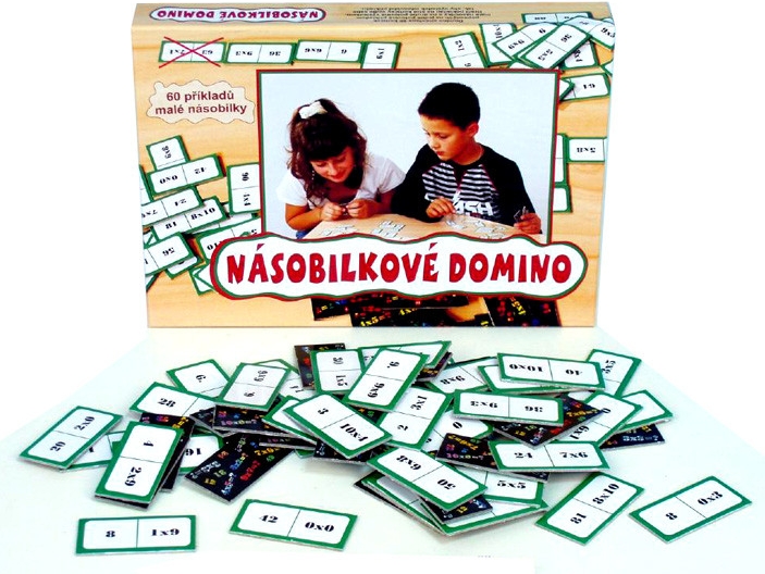 Voltík Logická kombinační hra Násobilkové domino