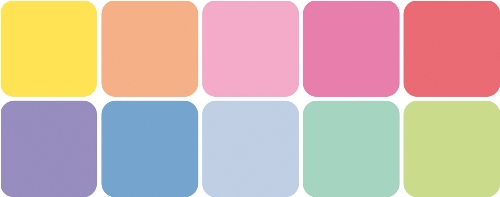 Barevné polštářky Aladine Pastel na razítkování